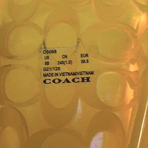 NEW COACH ULYSSA Sandals in Buttercup yellow - Picture 6 of 7